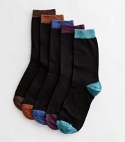 New Look 5 Pack Multicoloured Colour Block Socks